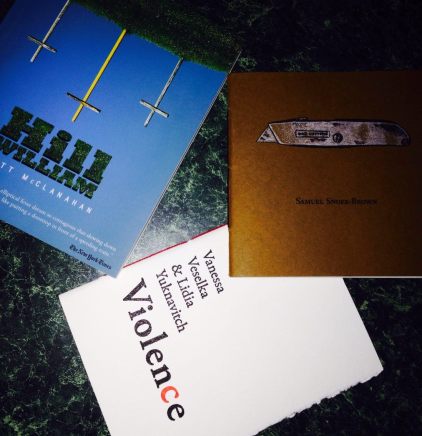 From Portland author Jenny Forrester, who picked up Box Cutters at Powell's Books.