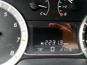 In all, I drove more than 2230 miles!