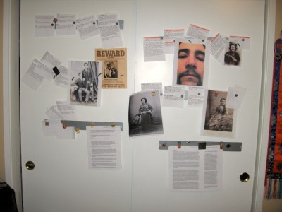 A lot of that time will be spent staring at my Wall of Fiction, I'm sure.